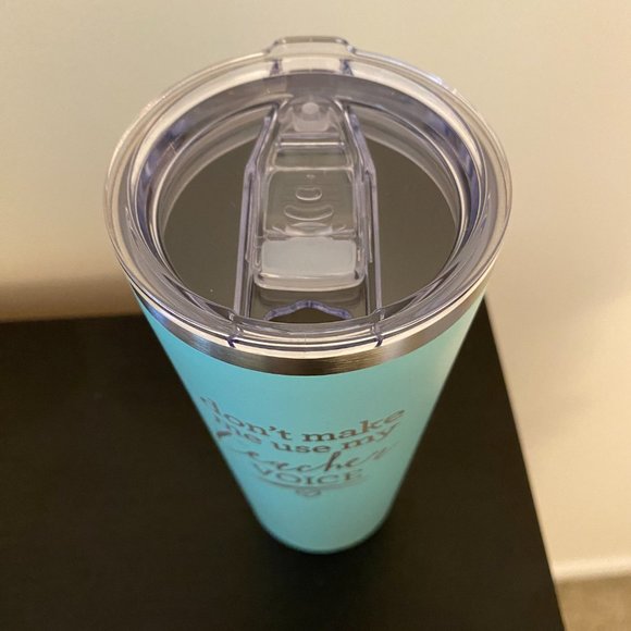 Don't Make Me Use My Teacher Voice 22oz Tumbler - Picture 4 of 5